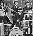 The Beatles on Top of the Pops in the UK.